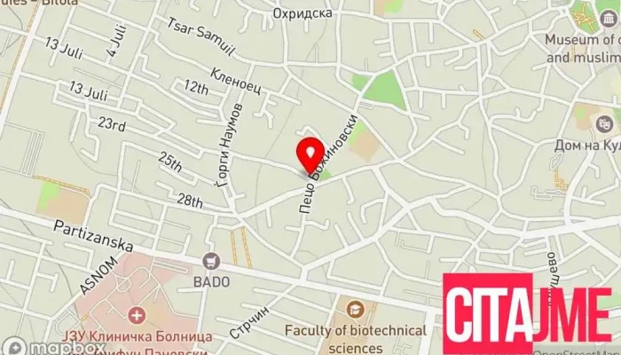 мапа на Мебло Трејд Продавница за хардвер во Битола