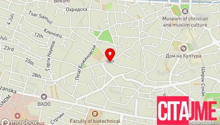 мапа на Медика Марта 2 Аптека во Битола