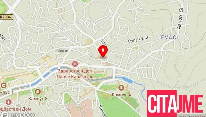 мапа на Medikafarm Фармацевтска компанија во Штип