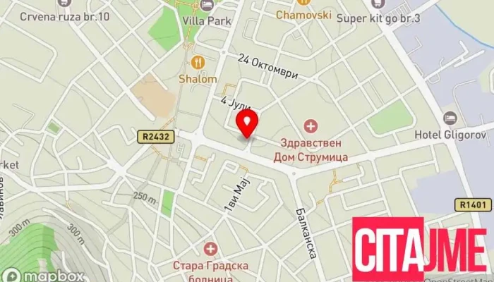 Megamax Mobile Strumica -  мапа - Струмица