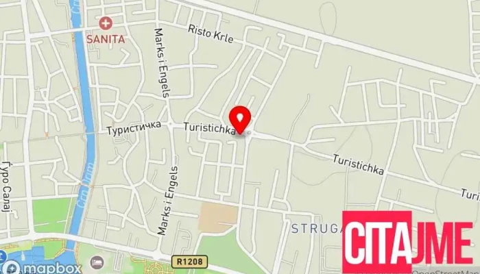 мапа на Mik Mik Struga Пошта во Струга