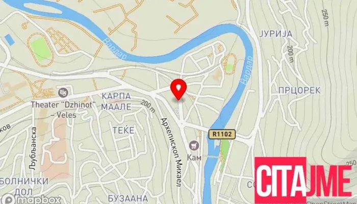 мапа на МИРОВИ Стоматолог во Велес