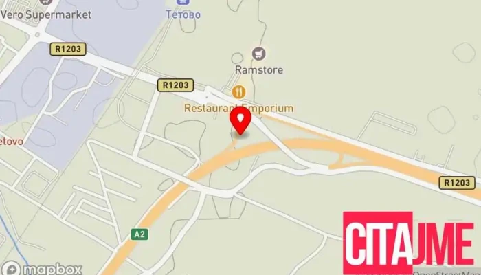 мапа на МВР Сообраќајна Полиција Полиција во Тетово