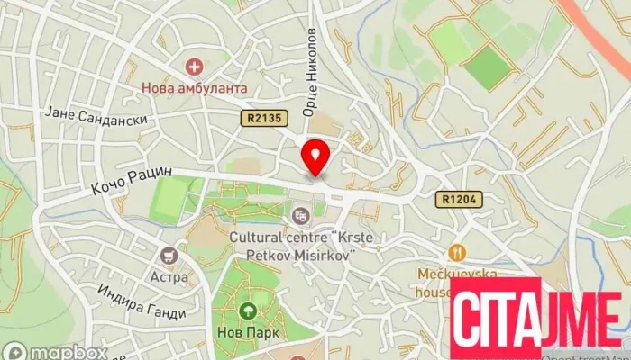 Neptun Sveti Nikole мапа - Sveti Nikole