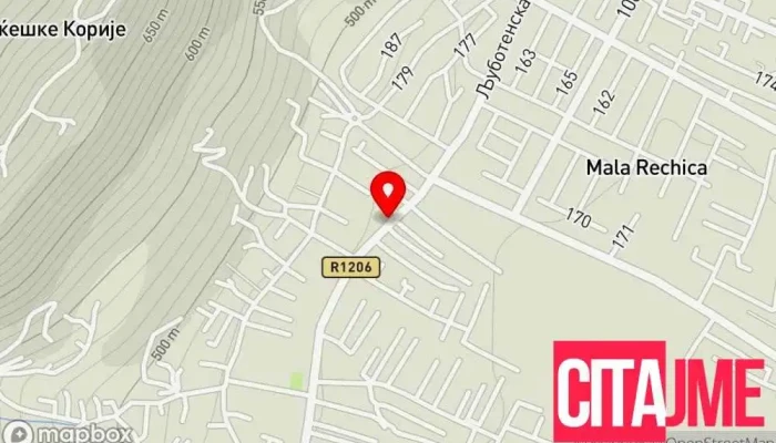 мапа на Оаза бр.1 (Мала Речица) Самопослуга во Тетово