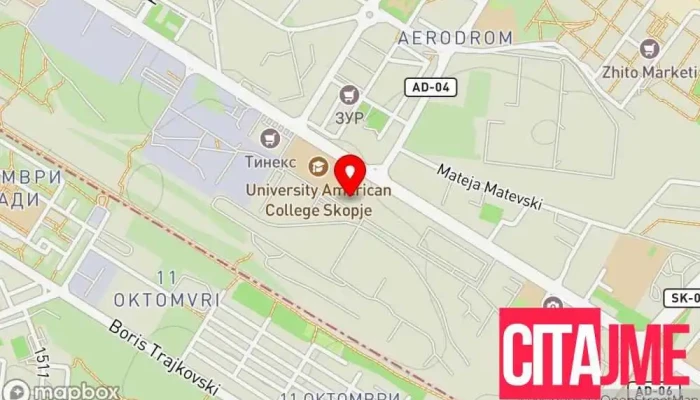 мапа на Обработување на дрво Јавор Комерц Продавница за опрема за обработување дрво во Скопје