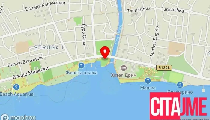 Oddelenie Za Odbrana Za Region Struga мапа - Струга