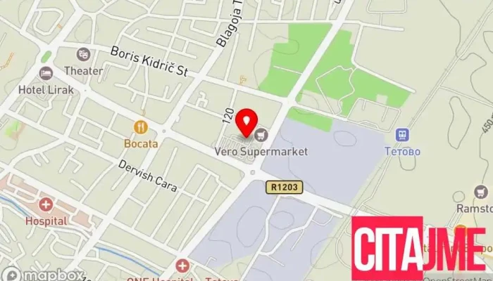 Ofis Plus мапа - Tetovo