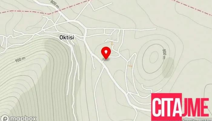 мапа на Октиси  во Октиси