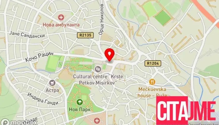 Opshtina Sveti Nikole мапа - Свети Николе