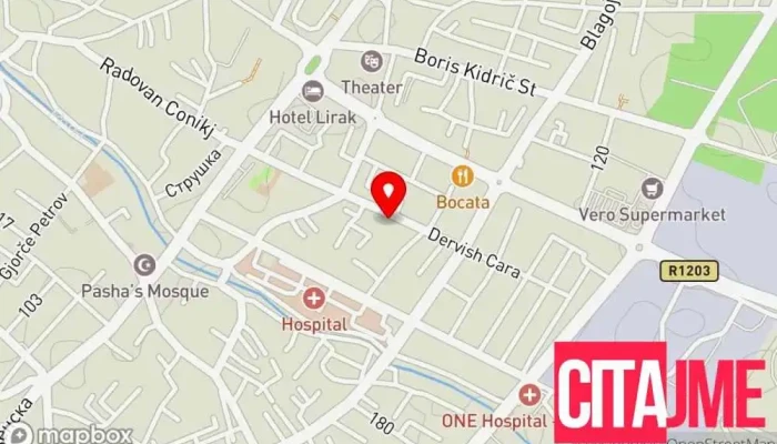 мапа на Општина Тетово Градско собрание, Канцеларија на локална самоуправа во Тетово