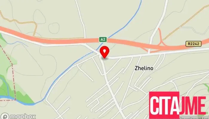 мапа на Општина Желино Канцеларија на општинската администрација во Zhelino