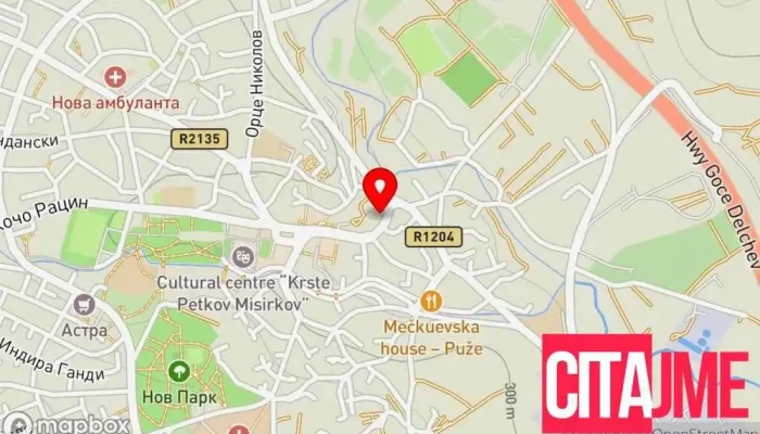 Osnoven Sud Sveti Nikole мапа - Свети Николе