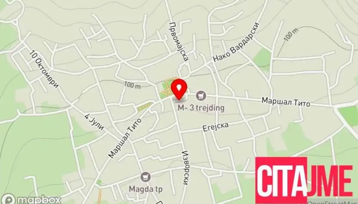 мапа на Pet Shop Rivana Продавница за домашни миленичиња во Богданци