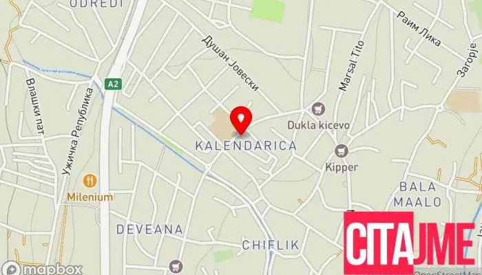 мапа на Pharmacy Herba 1 kicevo Аптека во Кичево