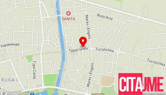 мапа на Pharmacy POLOZANI  во Струга