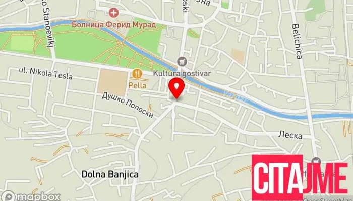 мапа на Pharmacy Vivalek - Gostivar Аптека во Гостивар