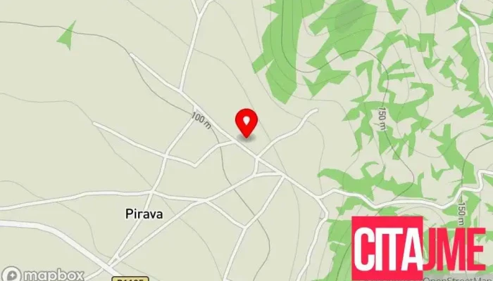 мапа на Пирава  во Пирава