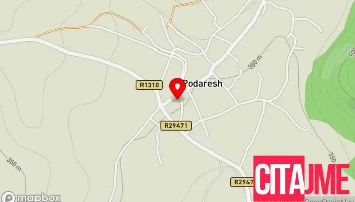 мапа на Подареш  во Подареш