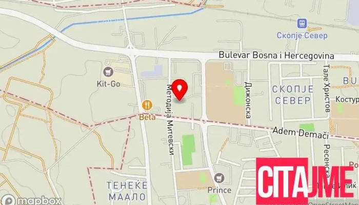 мапа на Pogrebalna agencija, pogrebna oprema, pogrebni uslugi Rajski Dom | Погребална агенција, погребна опрема Рајски дом Погребално претпријатие во Скопје