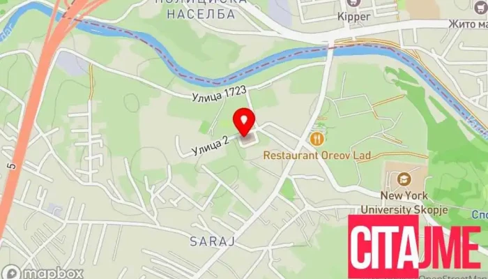 Poliklinika Saraj Saraj Policlinic мапа - Скопје