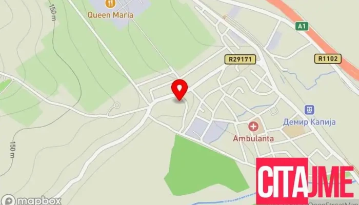 Politsiska Stanitsa   Demir Kapija мапа - Демир Капија