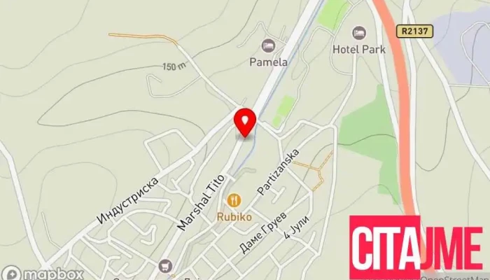 Politsiska Stanitsa Negotino мапа - Неготино