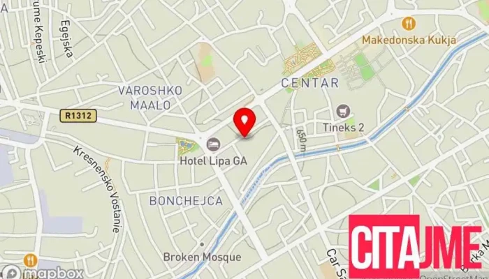 мапа на Полициска станица Прилеп Полиција во Прилеп