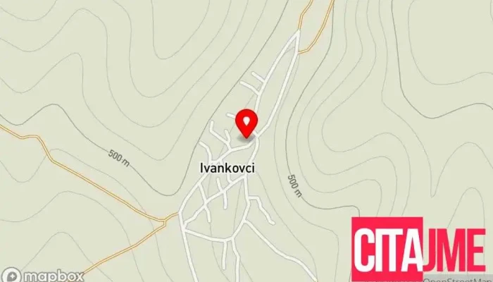 мапа на Пошта на Северна Македонија - Иванковци Пошта во Иванковци