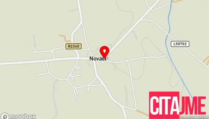 мапа на Пошта на Северна Македонија - Новаци Пошта во Новаци