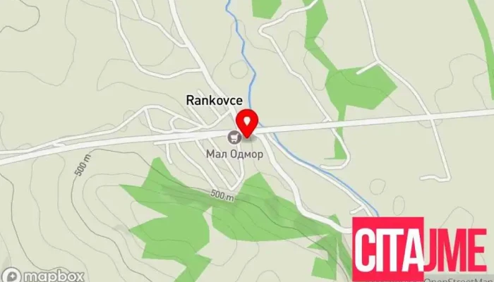 мапа на Пошта на Северна Македонија - Ранковце Пошта во Ранковце