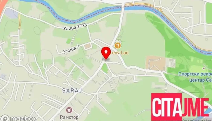 мапа на Пошта на Северна Македонија - Сарај Пошта во Скопје