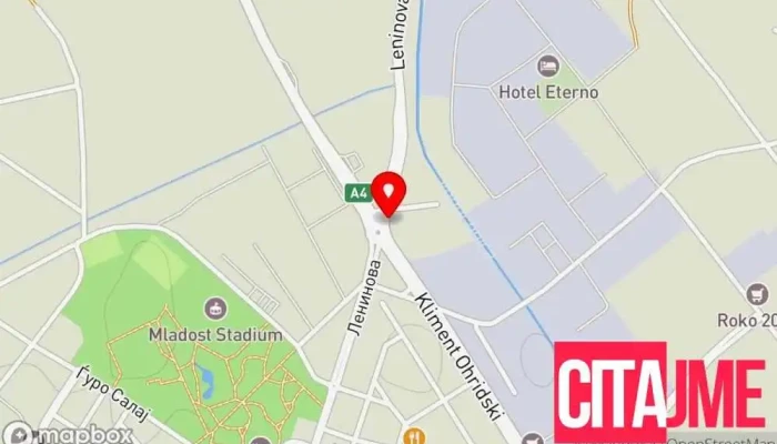 мапа на Post Office Пошта во Струмица