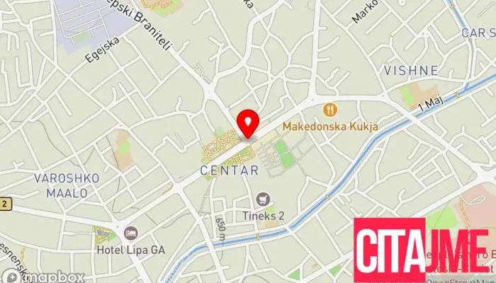 мапа на Прилеп  во Прилеп