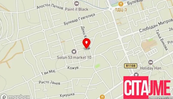 мапа на Прима фарм Аптека во Гевгелија