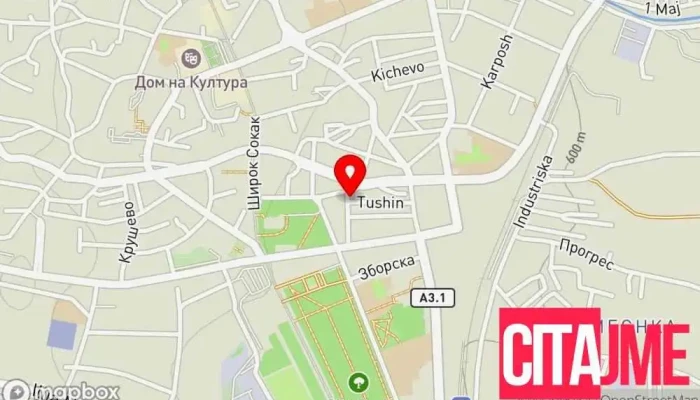 мапа на Продент|Prodent Стоматолог, Козметички стоматолог, Периодонтист за стоматолошки импланти во Битола