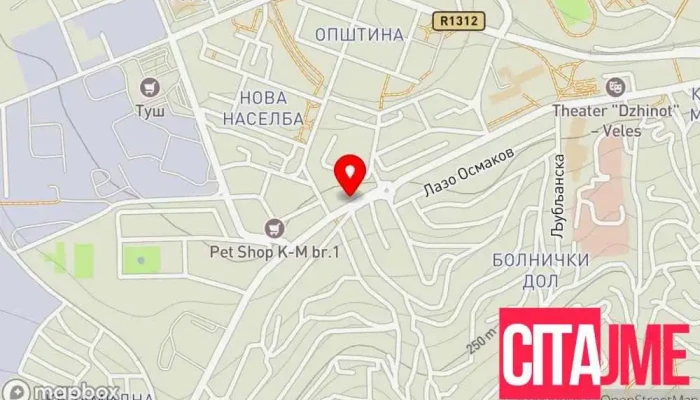 Prometal Dooel Veles Prodavnitsa мапа - Велес