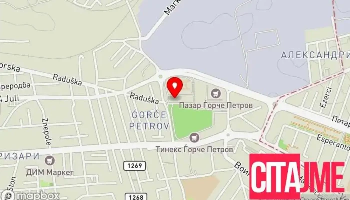 Protivpozharna Edinitsa Gjorche Petrov мапа - Скопје