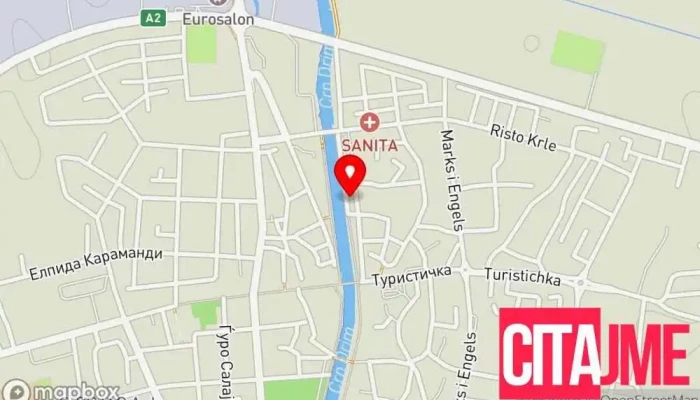 мапа на PZO Denta Life Стоматолог во Struga