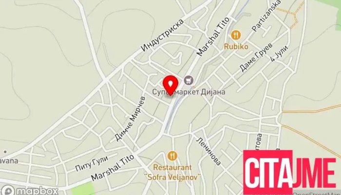 мапа на PZU APTEKA NEGOTINO Аптека во SKOPJE