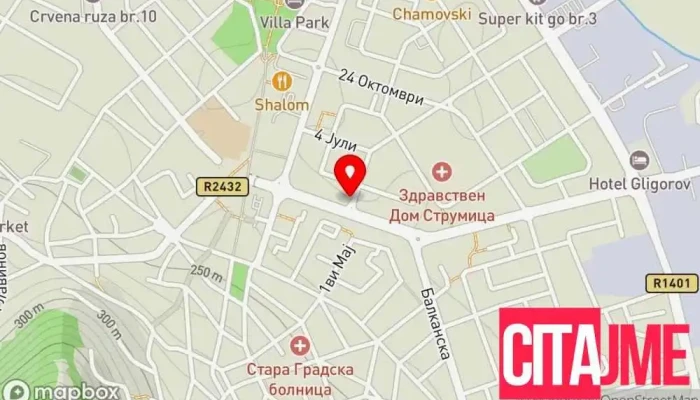 Pzu Dentitsija мапа - Струмица