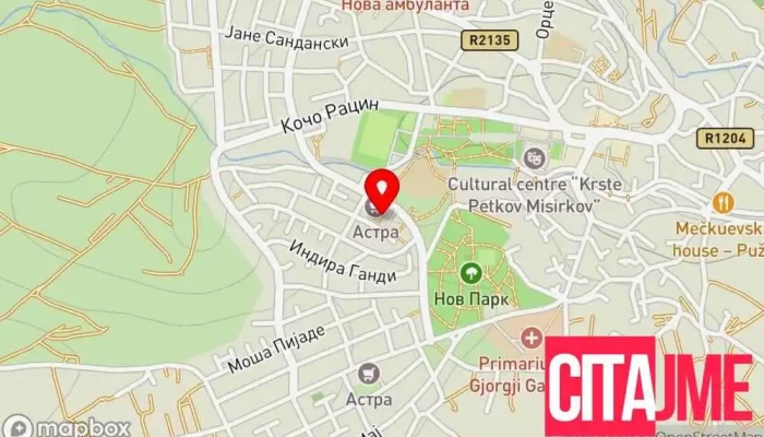 мапа на Pzu Dento - Palma Стоматолог во Свети Николе