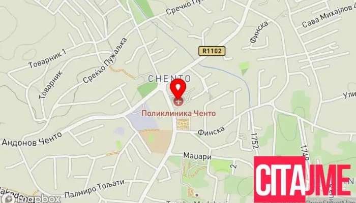 мапа на ПЗУ Специјал-дент Стоматолог во Скопје