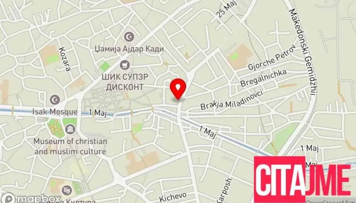 Pzuekstradent Bitola мапа - Битола