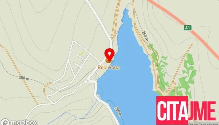 Restoran Bela Voda мапа - Велес