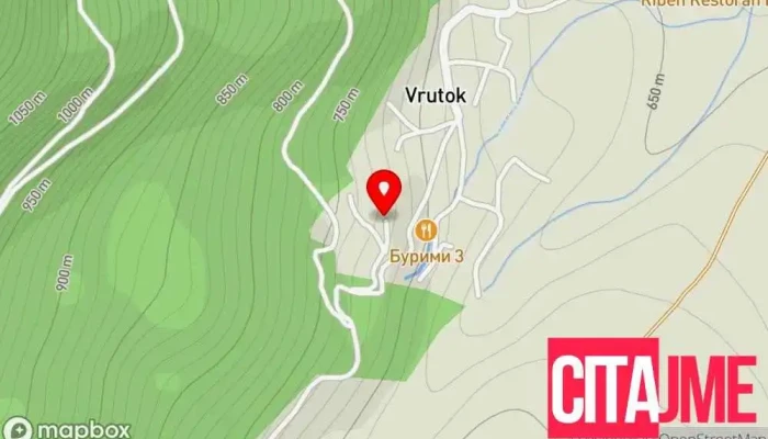 мапа на Ресторан Панорама Ресторан во Вруток