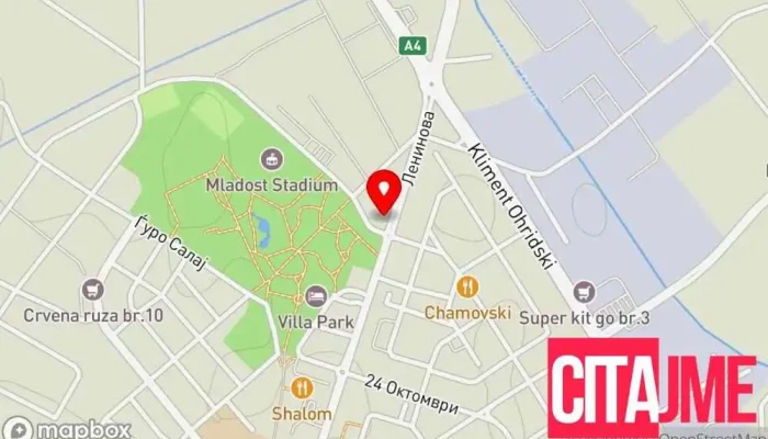 мапа на River Soft Продавница за електроника во Струмица
