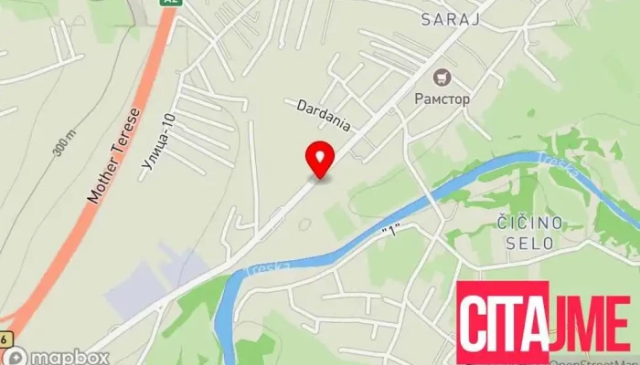 мапа на Рора Ком Стовариште Продавница за градежни материјали во Скопје