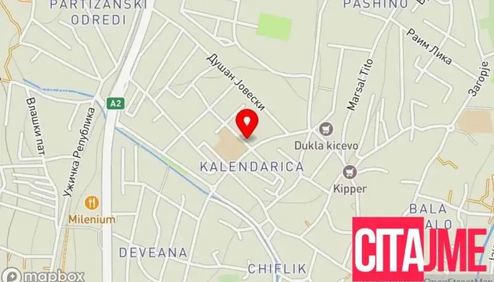 мапа на Salon Golden Beauty Пошта во Кичево