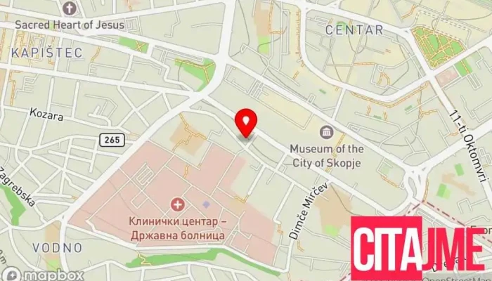 мапа на Сара фарм 4 Аптека во Скопје